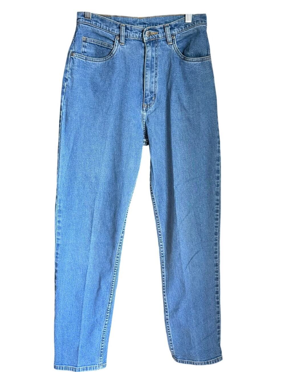 L.L.Bean Natural Fit High Rise Straight Leg Denim Jean Size 10T Classic Mature